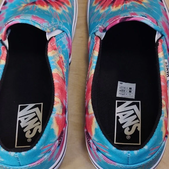 Vans Asher Colorful Tie-Dye Slip-On Womens Sneakers New With Tags No Box - Picture 10 of 10